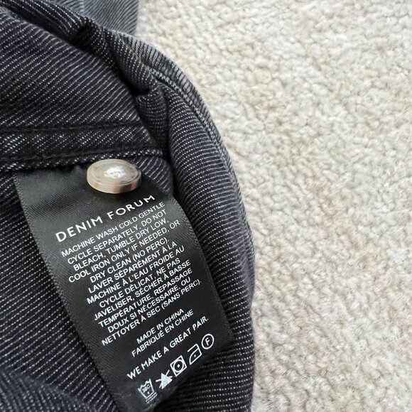 Aritzia Denim Forum The 80s Comfy Oversize Denim Button Up Shirt Top S - Picture 10 of 10